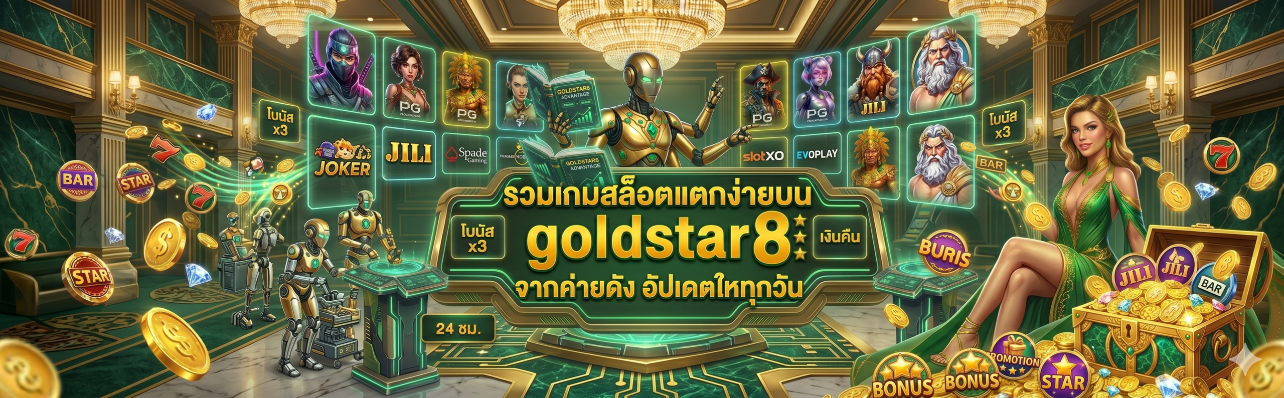 รวมเกมสล็อตแตกง่ายบน goldstar8 จากค่ายดัง อัปเดตใหม่ทุกวัน​